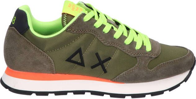 Sun 68 Tom Fluo 19 Military Green Sneakers