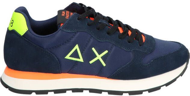 Sun 68 Tom Solid Fluo Navy Blue Lage sneakers