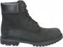 Timberland 6 Inch Premium Boot Black Nubuck Veter boots - Thumbnail 1