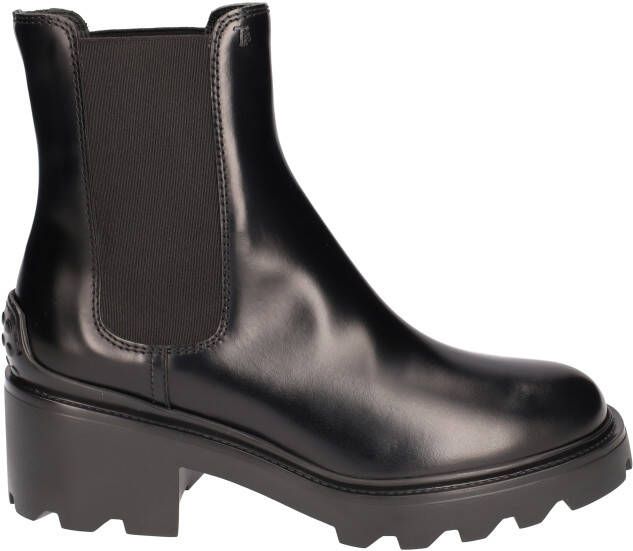 Tod's Ankle Boots in Leather Black Chelsea boots