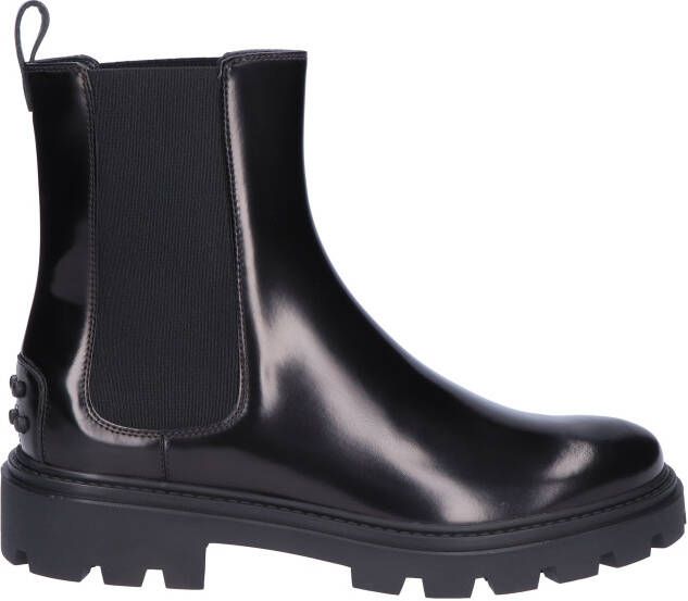 Tod's Chelsea Boot in Leather Black Boots