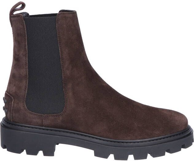 Tod's Chelsea Boot in Suede Brown Boots