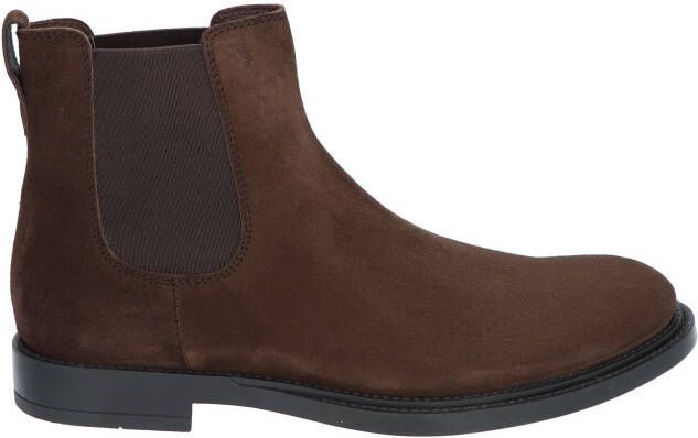 Tod's Chelsea Boots in Suede Brown Chelsea boots