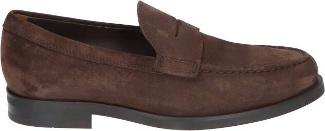 Tods Loafers in Suede Brown Instapschoenen