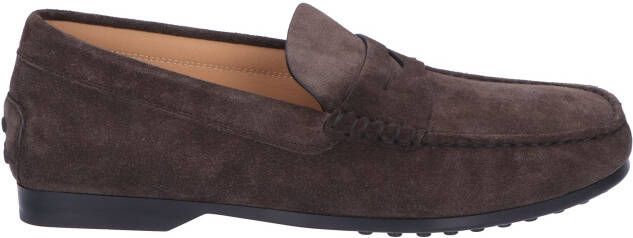 Tod's Loafers in Suede Brown Instapschoenen