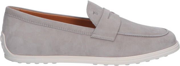 Tods Loafers in Suede B416 Grey Instapschoenen