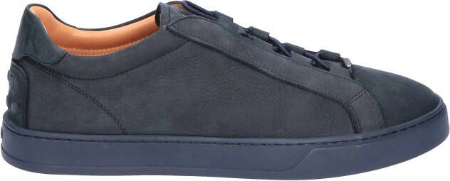 Tods Sneakers in Nubuck U810 Blue Veterschoenen