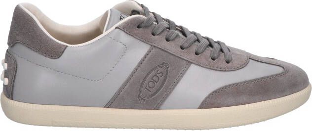 Tods Tabs Sneaker in Leather KU20 Grey Veterschoenen