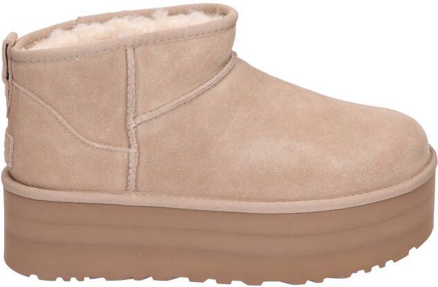 Ugg Classic Ultra Mini Platform Sand Enkellaarzen