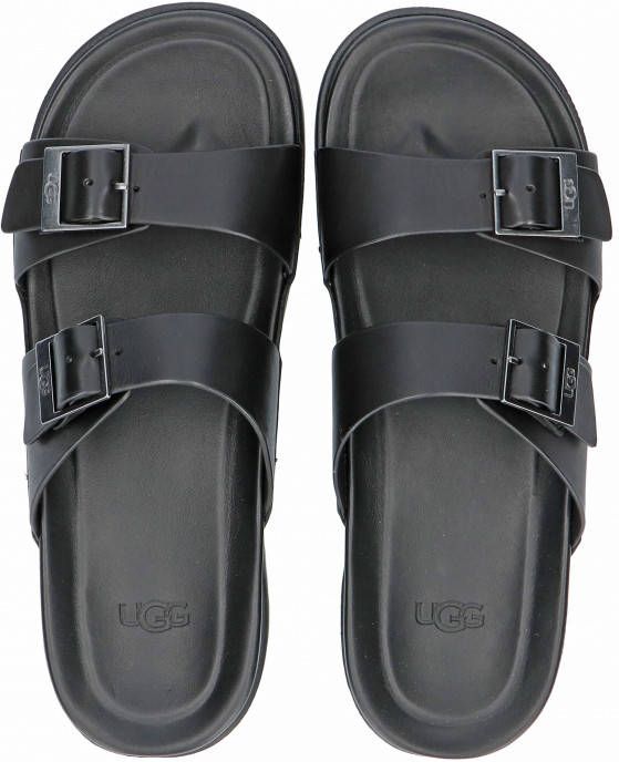 Ugg wainscott Buckle Black Leather Slippers