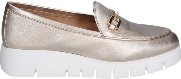 Unisa Famo Gold Leather Instapschoenen