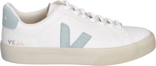 Veja Campo Women Leather White Green Sneakers