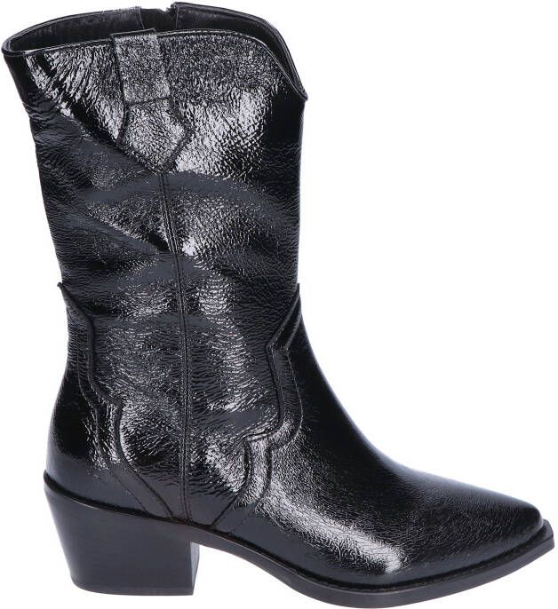 Vivian ray Veroni Black Metal Leather Boots