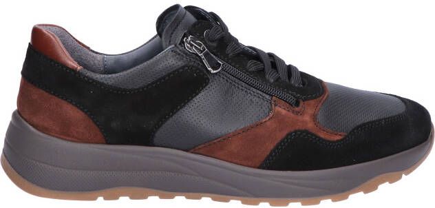 Waldlaufer 662001 Black Brown K-Wijdte Veterschoenen