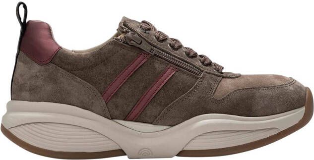 Xsensible 30070.2 515 Dark Taupe Combi H-wijdte Veterschoenen