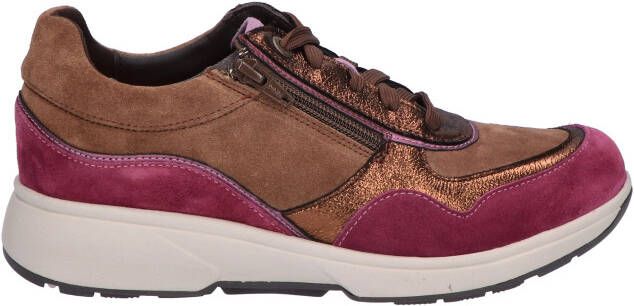 Xsensible Lima 30204.2 352 Brown Combi H-Wijdte Veterschoenen