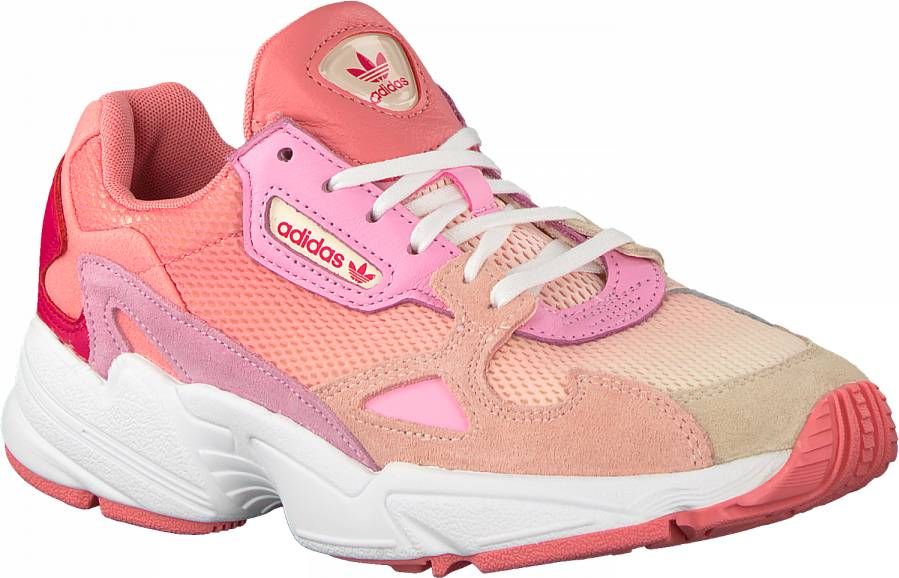 Uitbreiding Trend Missie Adidas Falcon Sneakers 1 3 Vrouwen roze wit - Schoenen.nl