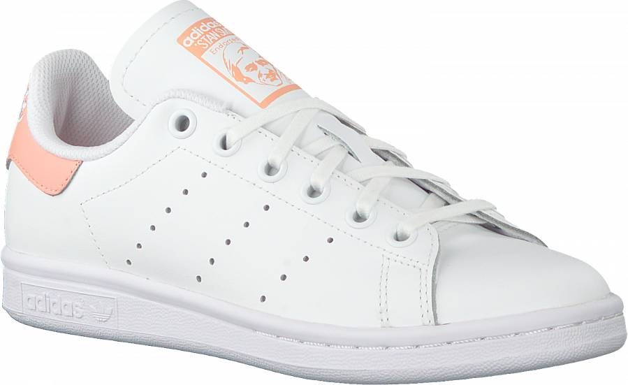 Uitbarsten Zaailing variabel Adidas Originals Stan Smith J leren sneakers wit lichtroze - Schoenen.nl