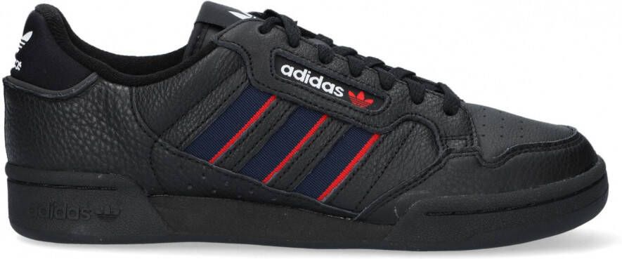 Adidas Originals Continental 80 Stripes Core Black Collegiate Navy Vivid Red