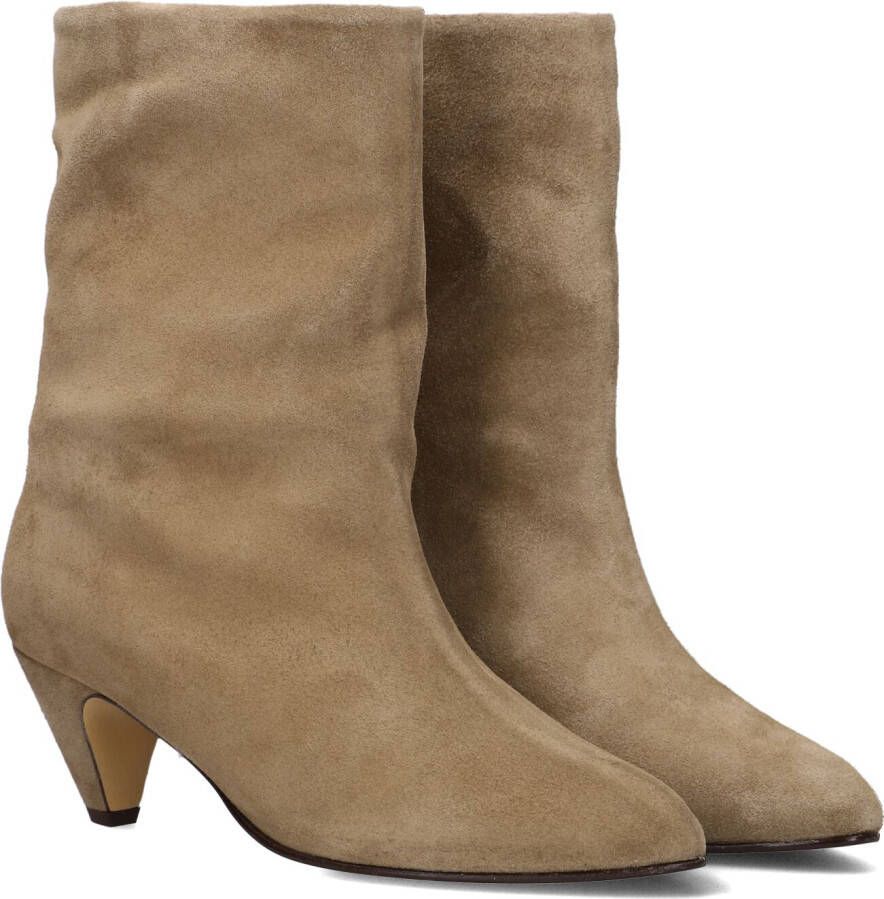 ANONYMOUS COPENHAGEN Enkellaarsjes Dames Vully 50 Stiletto Maat: 38 Materiaal: Suède Kleur: Beige