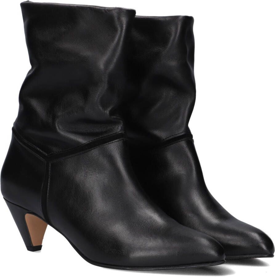 Anonymous Copenhagen Zwarte Leren Stiletto Enkellaars Black Dames