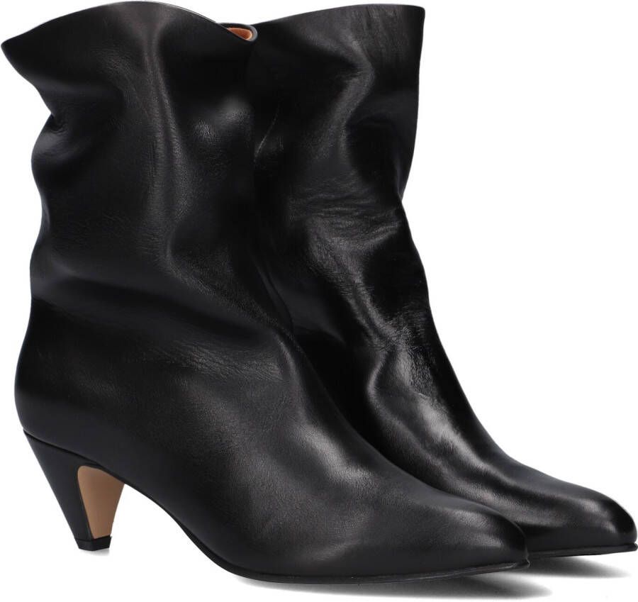 ANONYMOUS COPENHAGEN Enkellaarsjes Dames Vully 50 Stiletto Maat: 38 Materiaal: Leer Kleur: Zwart