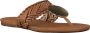 Natuurlijke Invloeden bruin Tinten A0327401070001u Slippers Dames Cognac - Thumbnail 1