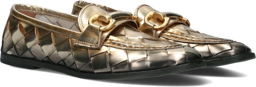 A.s.98 Gouden Gevlochten Loafers Jazzi B73111 Yellow Dames