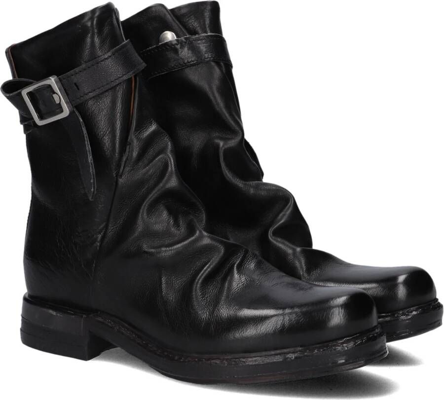 A.s.98 B80213 Enkellaarsjes Enkelboots met rits Dames Zwart