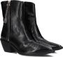 A.s.98 B84205 Enkellaarsjes Enkelboots met rits Dames Zwart - Thumbnail 1