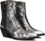 A.s.98 B84205 Enkellaarsjes Enkelboots met rits Dames Zilver - Thumbnail 1