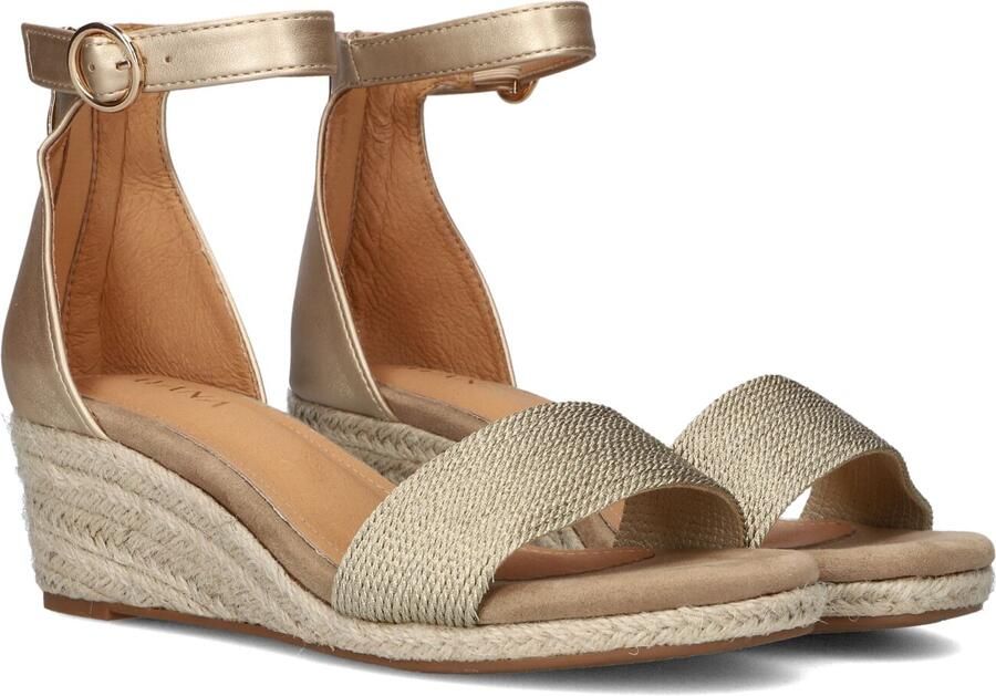 AYANA Espadrilles Dames 0577-3b Maat: 41 Materiaal: Raffia Kleur: Goud