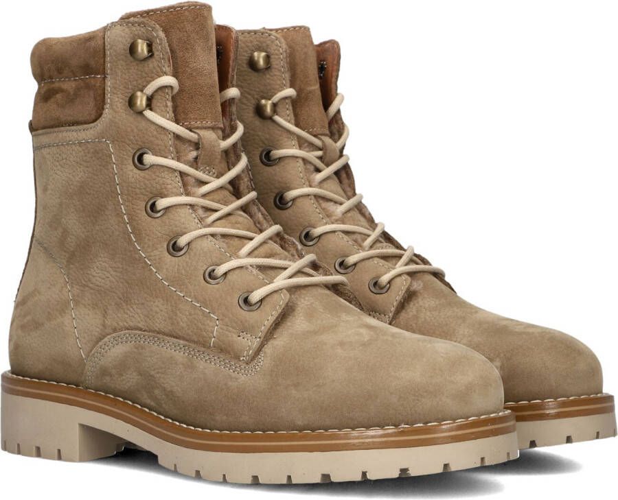 AYANA Veterboots Dames 754 Maat: 36 Materiaal: Leer Kleur: Beige