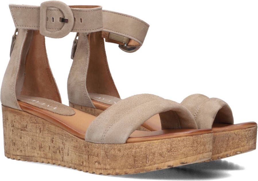 AYANA 722025 Sandalen Met Sleehak Dames Beige