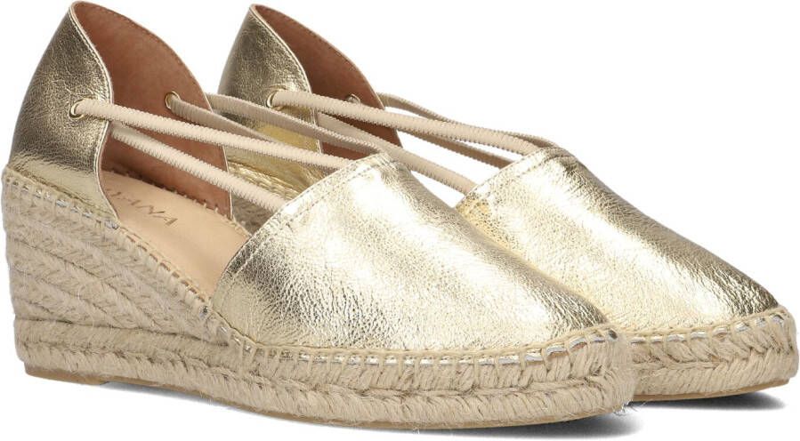 AYANA Espadrilles Dames Yu688 Maat: 40 Materiaal: Leer Kleur: Goud