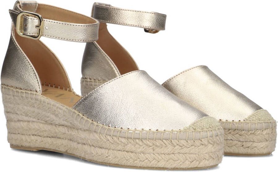 AYANA Espadrilles Dames Yu689 Maat: 40 Materiaal: Leer Kleur: Goudkleurig