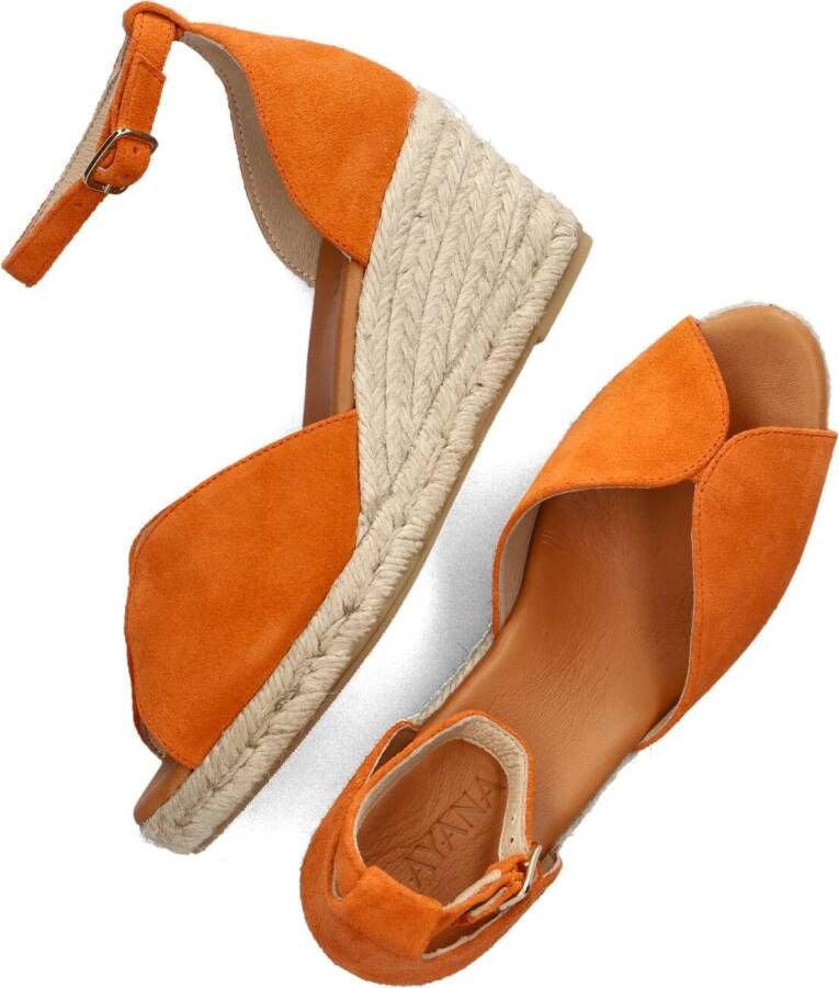 AYANA Espadrilles Dames Yu6891 Maat: 37 Materiaal: Suède Kleur: Oranje