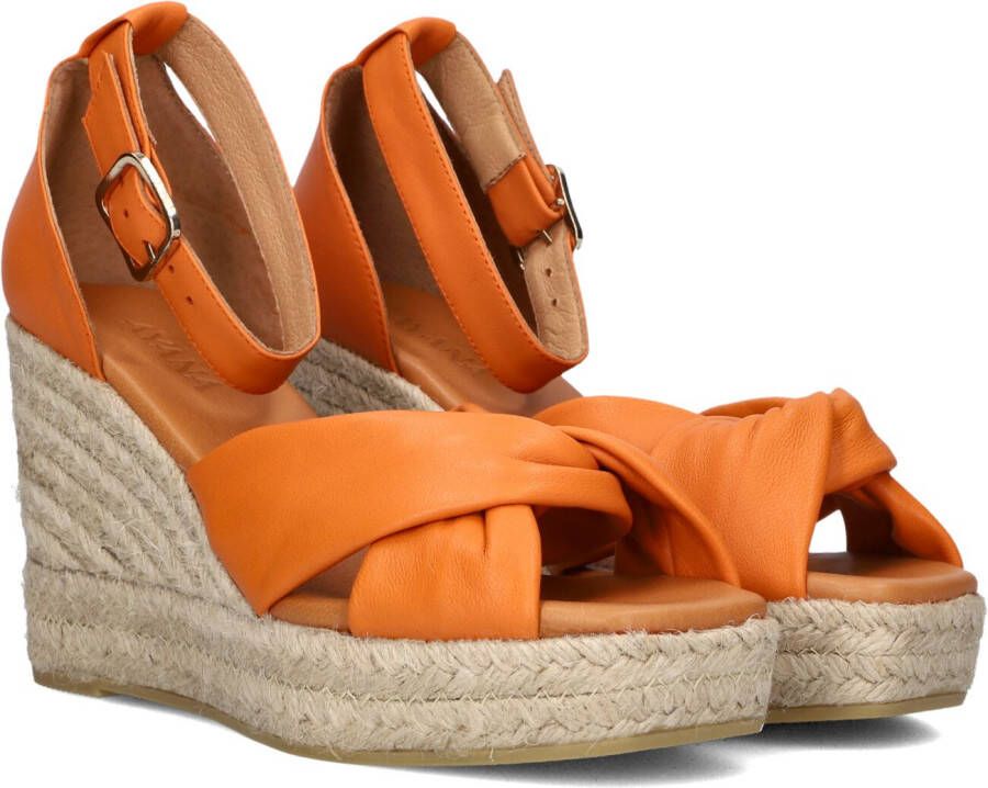 AYANA Espadrilles Dames Yu690 Maat: 38 Materiaal: Leer Kleur: Oranje