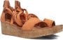 AYANA 722007 Sandalen Dames Oranje - Thumbnail 1