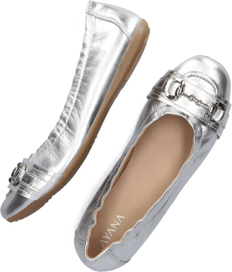 AYANA Ballerina Dames 4936 Maat: 37 Materiaal: Leer Kleur: Zilver