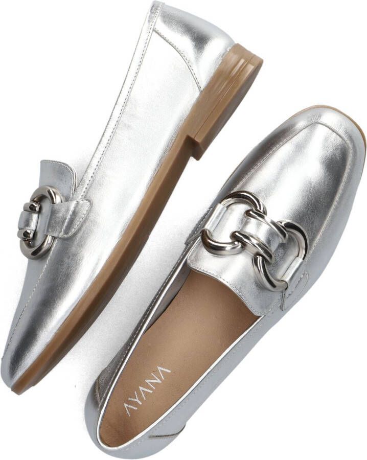 AYANA Loafers Dames 4777 Maat: 41 Materiaal: Leer Kleur: Zilver