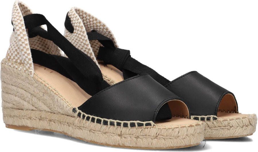 AYANA Espadrilles Dames Yu127 Maat: 37 Materiaal: Leer Kleur: Zwart