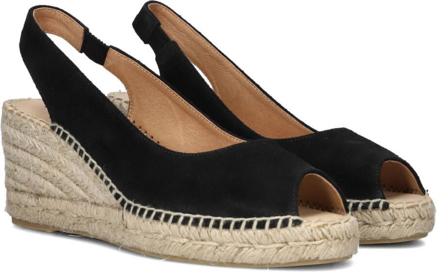 AYANA Espadrilles Dames Yu165 Maat: 39 Materiaal: Suède Kleur: Zwart