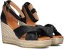 AYANA Espadrilles Dames Yu690 Maat: 41 Materiaal: Leer Kleur: Zwart - Thumbnail 1