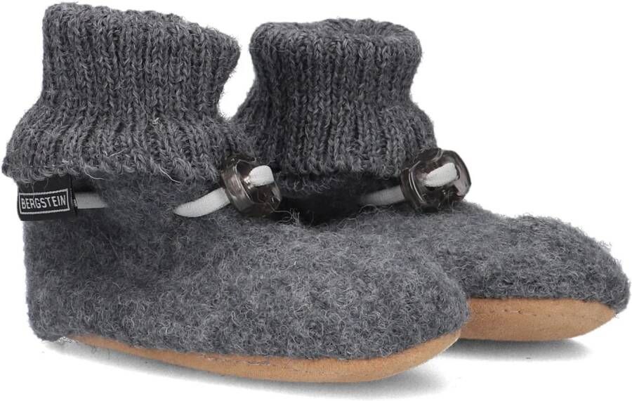 Bergstein Cozy Baby Babyslofjes & 100% Zuiver sc wol Grey