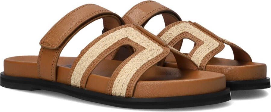 BIBI LOU Teenslippers Dames 527z32vk Maat: 42 Materiaal: Raffia Kleur: Cognac