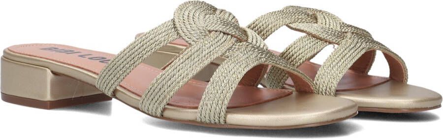 BIBI LOU Muiltjes Dames 854z94hg Maat: 39 Materiaal: Textiel Kleur: Goud