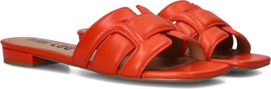 BIBI LOU Badslippers Dames 760z10vk Maat: 37 Materiaal: Leer Kleur: Rood