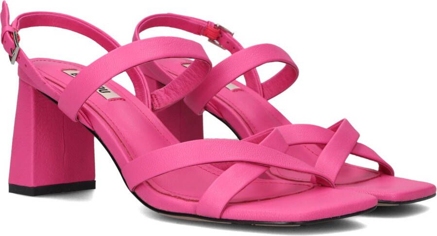 Bibi Lou Roze Sandaal met Vierkante Neus Pink Dames