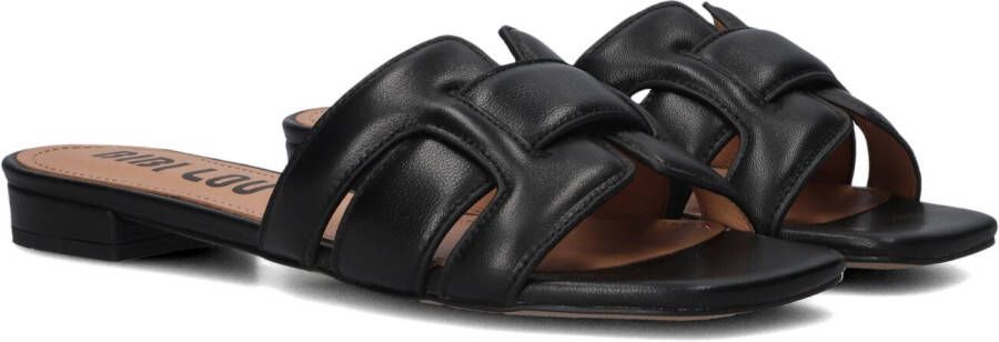 BIBI LOU Slippers Dames 760z10vk Maat: 42 Materiaal: Leer Kleur: Zwart